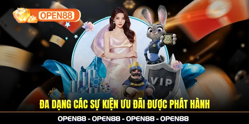 Đa dạng các sự kiện ưu đãi được phát hành